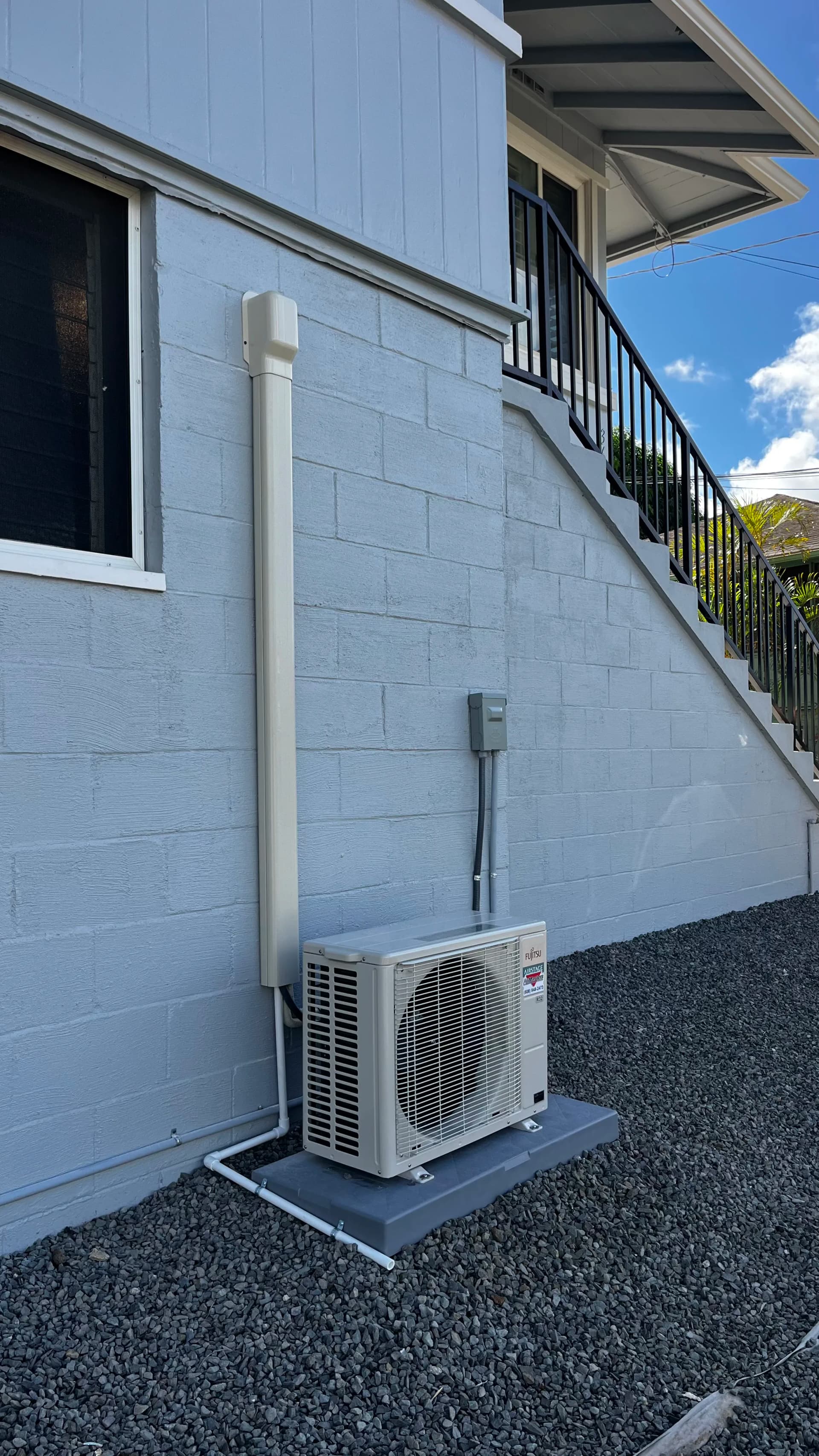 Clean Down and Out AC Install Done the Right Way image